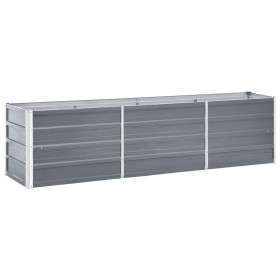Galvanized steel garden bed in gray, 240x40x45 cm by vidaXL, Pots and planters - Ref: Foro24-47044, Price: 64,26 €, Discount: %