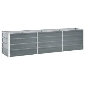 Gartenbeet aus verzinktem Stahl grau 240x40x45 cm von vidaXL, Töpfe und Pflanzgefäße - Ref: Foro24-47044, Preis: 61,44 €, Rab...