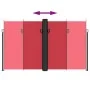 Toldo lateral retráctil rojo 200x1000 cm de , Sombrillas - Ref: Foro24-4004762, Precio: 169,57 €, Descuento: %