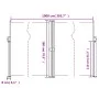Anthrazitgraue einziehbare Seitenmarkise 180x1000 cm von , Sonnenschirme - Ref: Foro24-4004748, Preis: 196,44 €, Rabatt: %