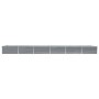 Graues Blumenbeet aus verzinktem Stahl, 600 x 80 x 45 cm von vidaXL, Töpfe und Pflanzgefäße - Ref: Foro24-47072, Preis: 106,6...