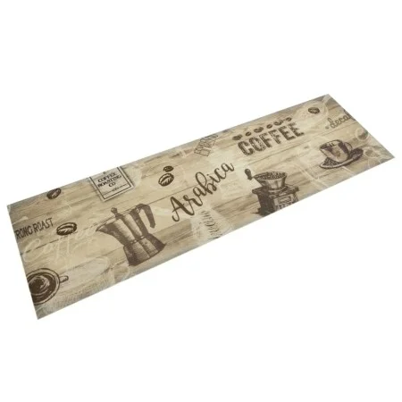 Kaffeebrauner, waschbarer Küchenteppich aus Samt, 45 x 150 cm von , Fußmatten - Ref: Foro24-4005578, Preis: 26,96 €, Rabatt: %