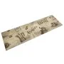 Kaffeebrauner, waschbarer Küchenteppich aus Samt, 45 x 150 cm von , Fußmatten - Ref: Foro24-4005578, Preis: 26,96 €, Rabatt: %