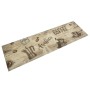 Kaffeebrauner, waschbarer Küchenteppich aus Samt, 45 x 150 cm von , Fußmatten - Ref: Foro24-4005578, Preis: 27,53 €, Rabatt: %