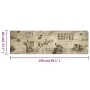 Kaffeebrauner, waschbarer Küchenteppich aus Samt, 45 x 150 cm von , Fußmatten - Ref: Foro24-4005578, Preis: 26,96 €, Rabatt: %