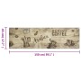 Kaffeebrauner, waschbarer Küchenteppich aus Samt, 45 x 150 cm von , Fußmatten - Ref: Foro24-4005578, Preis: 27,53 €, Rabatt: %