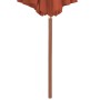 Sombrilla de jardín con palo de madera 300 cm terracota de vidaXL, Sombrillas - Ref: Foro24-44498, Precio: 106,40 €, Descuent...