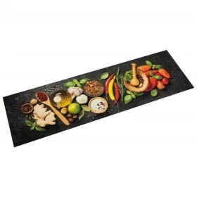 Küchenteppich waschbar Samt Zeichnung Gewürze 45x150 cm von , Fußmatten - Ref: Foro24-4005614, Preis: 29,51 €, Rabatt: %
