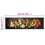 Küchenteppich waschbar Samt Zeichnung Gewürze 45x150 cm von , Fußmatten - Ref: Foro24-4005614, Preis: 30,18 €, Rabatt: %