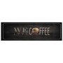 Washable kitchen rug velvet coffee text 45x150 cm by , Doormats - Ref: Foro24-4005590, Price: 30,09 €, Discount: %