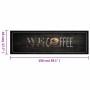 Washable kitchen rug velvet coffee text 45x150 cm by , Doormats - Ref: Foro24-4005590, Price: 30,09 €, Discount: %