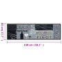 Alfombra de cocina lavable terciopelo vino gris 45x150 cm de , Felpudos - Ref: Foro24-4005599, Precio: 25,89 €, Descuento: %
