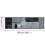 Alfombra de cocina lavable terciopelo vino gris 45x150 cm de , Felpudos - Ref: Foro24-4005599, Precio: 25,45 €, Descuento: %