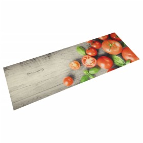 Alfombra de cocina lavable terciopelo tomates 60x180 cm