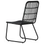 Gartenstühle 2 Einheiten aus schwarzem synthetischem Rattan von vidaXL, Gartenstühle - Ref: Foro24-48584, Preis: 205,23 €, Ra...