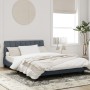 Bed frame LED lights dark gray velvet 140x190 cm by , Beds and slatted bases - Ref: Foro24-3213776, Price: 198,90 €, Discount: %