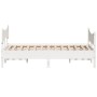 Estructura de cama con cabecero madera pino blanco 140x190 cm de , Camas y somieres - Ref: Foro24-3216394, Precio: 213,11 €, ...