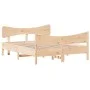 Estructura de cama con cabecero madera maciza pino 135x190 cm de , Camas y somieres - Ref: Foro24-3216396, Precio: 172,49 €, ...