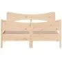 Estructura de cama con cabecero madera maciza pino 135x190 cm de , Camas y somieres - Ref: Foro24-3216396, Precio: 172,49 €, ...