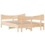 Estructura de cama con cabecero madera maciza pino 135x190 cm de , Camas y somieres - Ref: Foro24-3216396, Precio: 172,49 €, ...