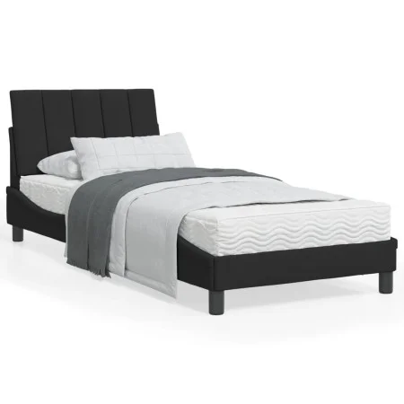 Estructura de cama con cabecero de terciopelo negro 90x190 cm de , Camas y somieres - Ref: Foro24-3207821, Precio: 138,02 €, ...