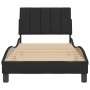 Estructura de cama con cabecero de terciopelo negro 90x190 cm de , Camas y somieres - Ref: Foro24-3207821, Precio: 139,16 €, ...