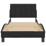 Estructura de cama con cabecero de terciopelo negro 90x190 cm de , Camas y somieres - Ref: Foro24-3207821, Precio: 138,02 €, ...