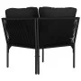 Juego de muebles de jardín 8 piezas con cojines PVC negro de vidaXL, Conjuntos de jardín - Ref: Foro24-48592, Precio: 797,89 ...