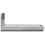 Cama con cabecero madera de ingeniería gris Sonoma 75x190 cm de , Camas y somieres - Ref: Foro24-3209980, Precio: 134,21 €, D...