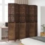 Dark brown paulownia wood 6-panel dividing screen by , Room dividers - Ref: Foro24-358716, Price: 196,52 €, Discount: %