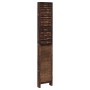 Biombo separador de 6 paneles madera paulownia marrón oscuro de , Divisores de ambientes - Ref: Foro24-358716, Precio: 235,55...