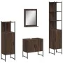 Badezimmermöbel-Set, 4-teilig, Eichenbraun-Sperrholz von , Badezimmermöbel - Ref: Foro24-3214358, Preis: 214,50 €, Rabatt: %