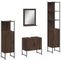 Bathroom furniture set 4 pieces oak brown plywood by , Bathroom furniture - Ref: Foro24-3214358, Price: 217,69 €, Discount: %