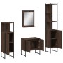 Bathroom furniture set 4 pieces oak brown plywood by , Bathroom furniture - Ref: Foro24-3214358, Price: 217,69 €, Discount: %