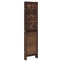 Dark brown paulownia wood 5-panel separator screen by , Room dividers - Ref: Foro24-358709, Price: 131,30 €, Discount: %