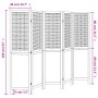 Dark brown paulownia wood 5-panel separator screen by , Room dividers - Ref: Foro24-358709, Price: 131,30 €, Discount: %