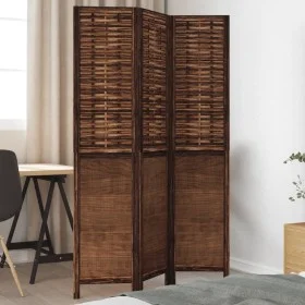 3-teiliges Trennsieb aus dunkelbraunem Paulownia-Holz von , Raumteiler - Ref: Foro24-358702, Preis: 88,43 €, Rabatt: %