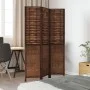 3-teiliges Trennsieb aus dunkelbraunem Paulownia-Holz von , Raumteiler - Ref: Foro24-358702, Preis: 92,87 €, Rabatt: %