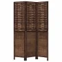 3-teiliges Trennsieb aus dunkelbraunem Paulownia-Holz von , Raumteiler - Ref: Foro24-358702, Preis: 92,87 €, Rabatt: %