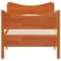 Estructura cama con cabecero madera pino marrón cera 90x190 cm de , Camas y somieres - Ref: Foro24-3216404, Precio: 154,00 €,...