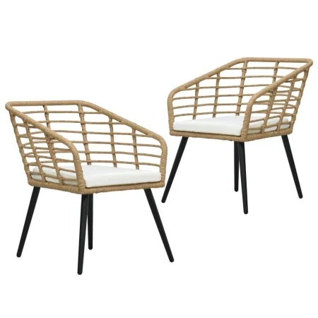 Garden chairs 2 units with oak-colored synthetic rattan cushions by vidaXL, Garden chairs - Ref: Foro24-48576, Price: 167,96 ...