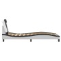 Black white synthetic leather headboard bed frame 90x200 cm by , Beds and slatted bases - Ref: Foro24-3208074, Price: 146,34 ...