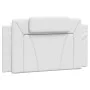 Estructura de cama cabecero cuero sintético blanco 100x200 cm de , Camas y somieres - Ref: Foro24-3208076, Precio: 148,23 €, ...