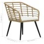Garden chairs 2 units with oak-colored synthetic rattan cushions by vidaXL, Garden chairs - Ref: Foro24-48576, Price: 167,96 ...
