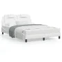 Estructura de cama cabecero cuero sintético blanco 120x200 cm de , Camas y somieres - Ref: Foro24-3208083, Precio: 187,11 €, ...