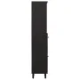Solid black mango wood bathroom cabinet 38x33x160 cm by , bathroom vanities - Ref: Foro24-356841, Price: 151,35 €, Discount: %