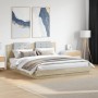 Bett aus Sonoma-Eichenholzwerkstoff mit Kopfteil 200 x 200 cm von , Betten und Lattenroste - Ref: Foro24-3209893, Preis: 253,...