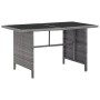 5-teiliges Garten-Essset und graue synthetische Rattankissen von vidaXL, Gartensets - Ref: Foro24-46115, Preis: 907,26 €, Rab...