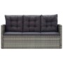 5-teiliges Garten-Essset und graue synthetische Rattankissen von vidaXL, Gartensets - Ref: Foro24-46115, Preis: 907,26 €, Rab...