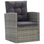 5-teiliges Garten-Essset und graue synthetische Rattankissen von vidaXL, Gartensets - Ref: Foro24-46115, Preis: 907,26 €, Rab...
